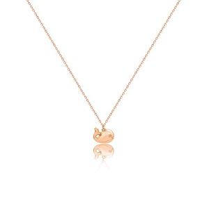 18K rose gold & diamond whale pendant necklace